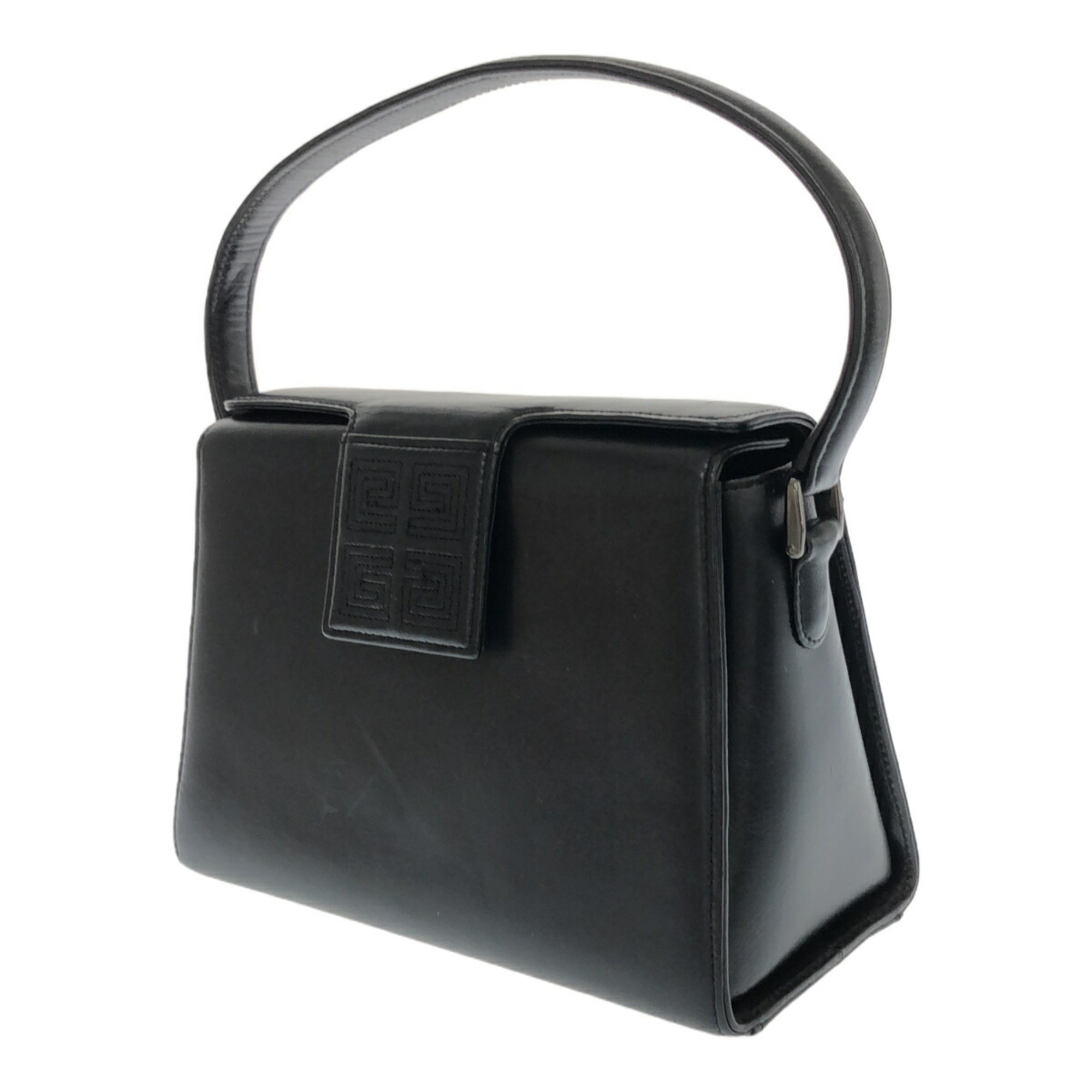 GIVENCHY One-handle handbag, black leather, women's, square, Mikunigaoka store, IT1O2N1NAJAP, RM2134R