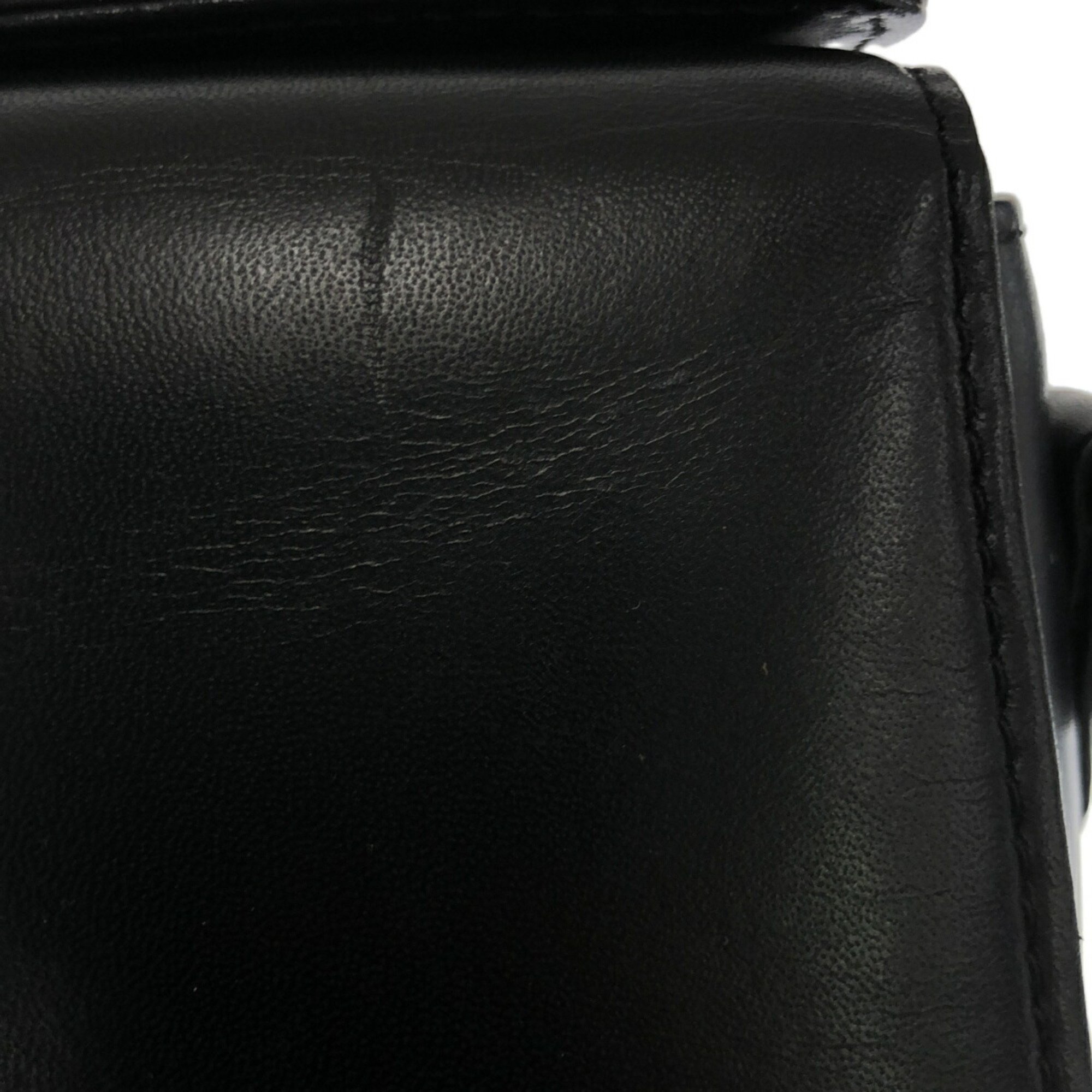 GIVENCHY One-handle handbag, black leather, women's, square, Mikunigaoka store, IT1O2N1NAJAP, RM2134R