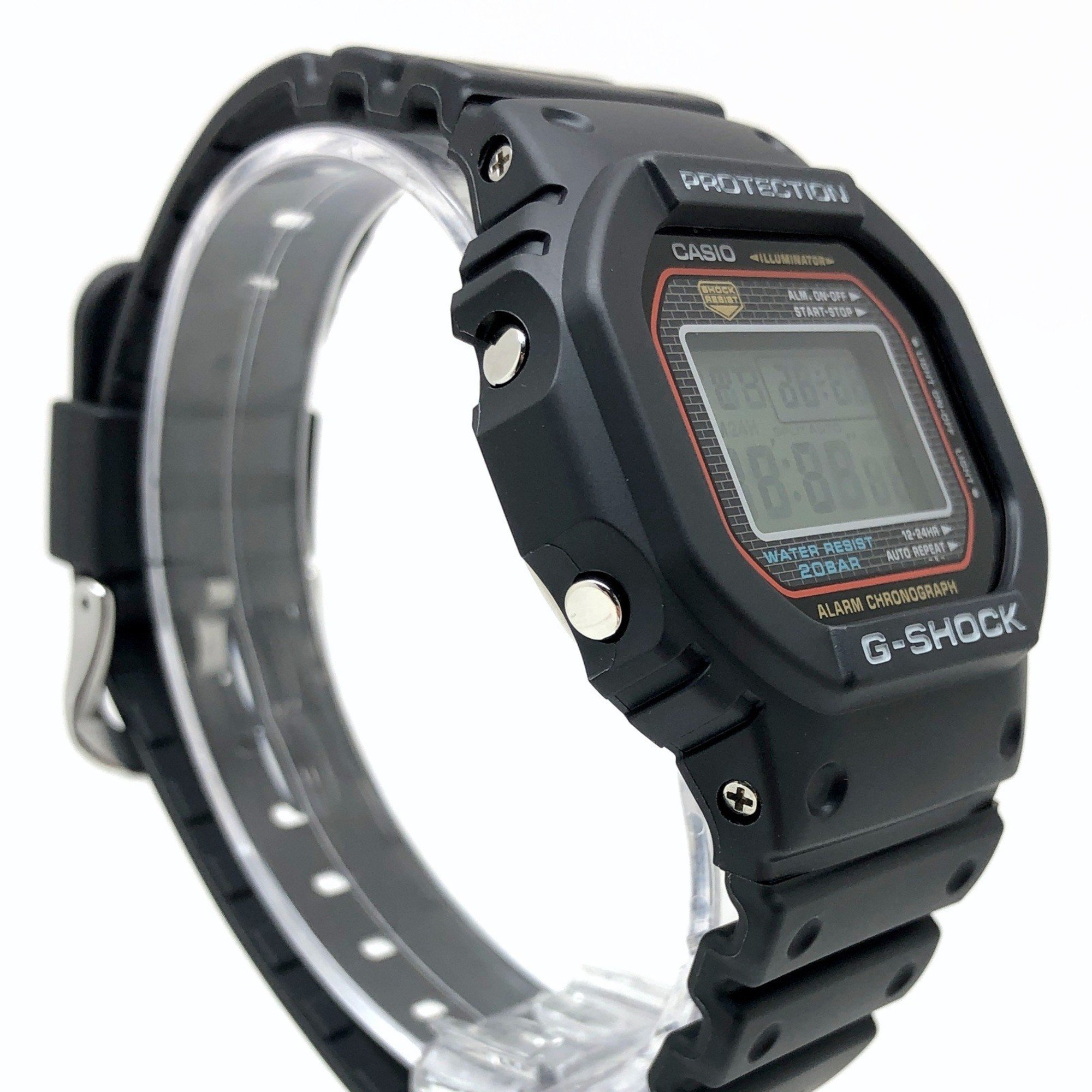 G-SHOCK CASIO Watch DW-5000-1 First-generation reprint DW-5000C model Screw-back EL backlight Released in March 2001 Mikunigaoka store IT4E8ULMA3PB