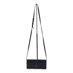 BURBERRY Nova Check Shoulder Bag Wallet Women's Navy Mikunigaoka Store IT0F6X6C0WQS RM4246M