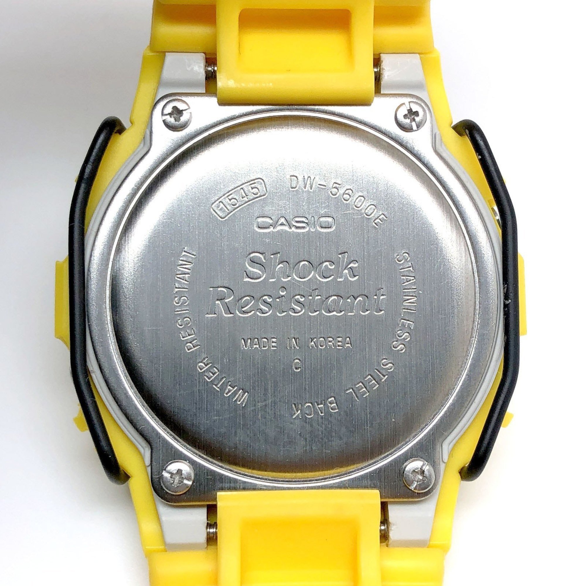 G-SHOCK CASIO Watch DW-5600ED-9 Yellow Speed Model Domestic 20 BAR Protector G Mark EL Backlight MADE IN KOREA C Stamp Released August 1996 Mikunigaoka Store IT00P5HGZ32E