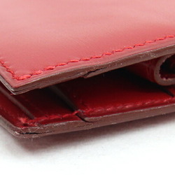 Hermes Bi-fold Wallet MC2 Galilei Rouge Box Calf Compact Red Women's Old HERMES