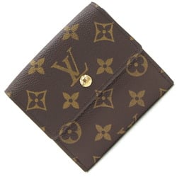 Louis Vuitton W Wallet Monogram Portemonnay Bi-Cult Credit M61652 Double-sided Compact Women's LOUIS VUITTON