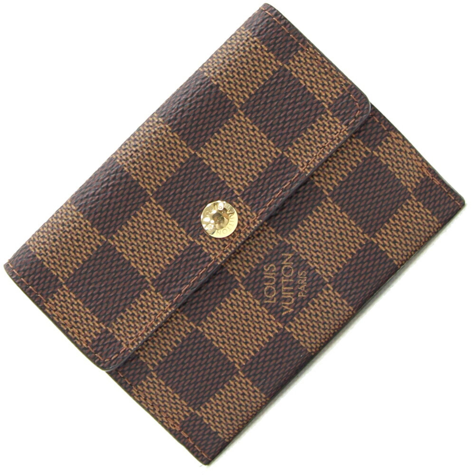 Louis Vuitton Coin Case Damier Ludlow N62925 Compact Wallet Purse Women Men LOUIS VUITTON