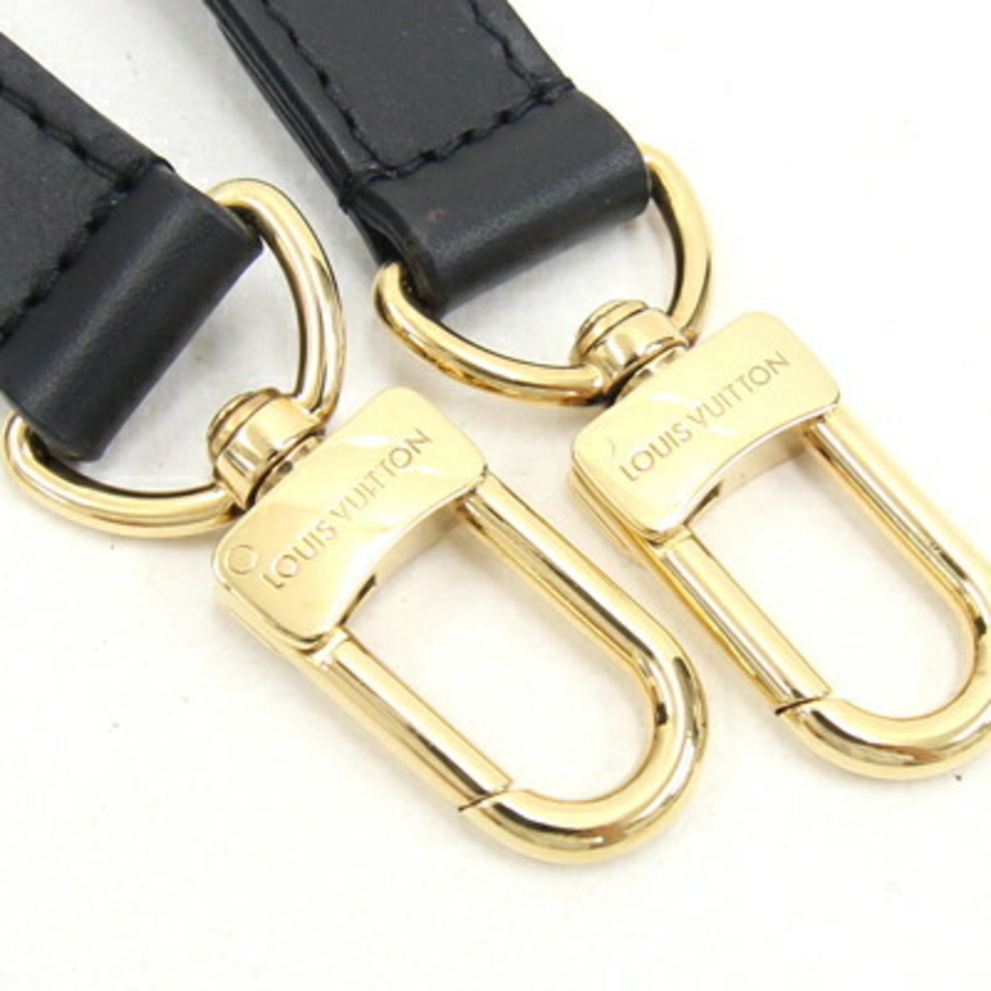 Louis Vuitton Shoulder Strap Black Gold Men's Women's LOUIS VUITTON