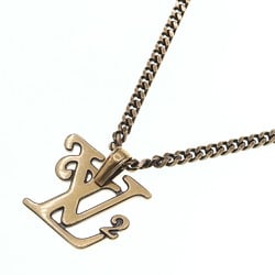 Louis Vuitton Necklace NIGO Collaboration Collier Squared LV MP2692 Gold Metal Men's Women's LOUIS VUITTON