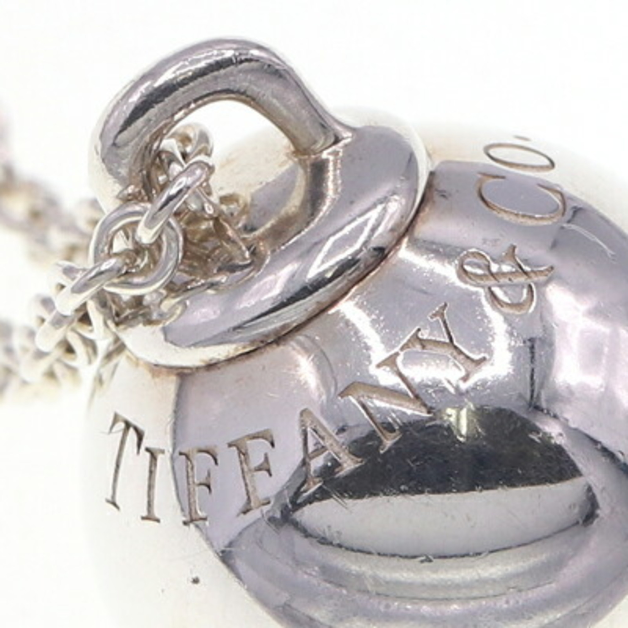 Tiffany Necklace Hardware Ball SV Sterling Silver 925 Pendant Women's TIFFANY&CO