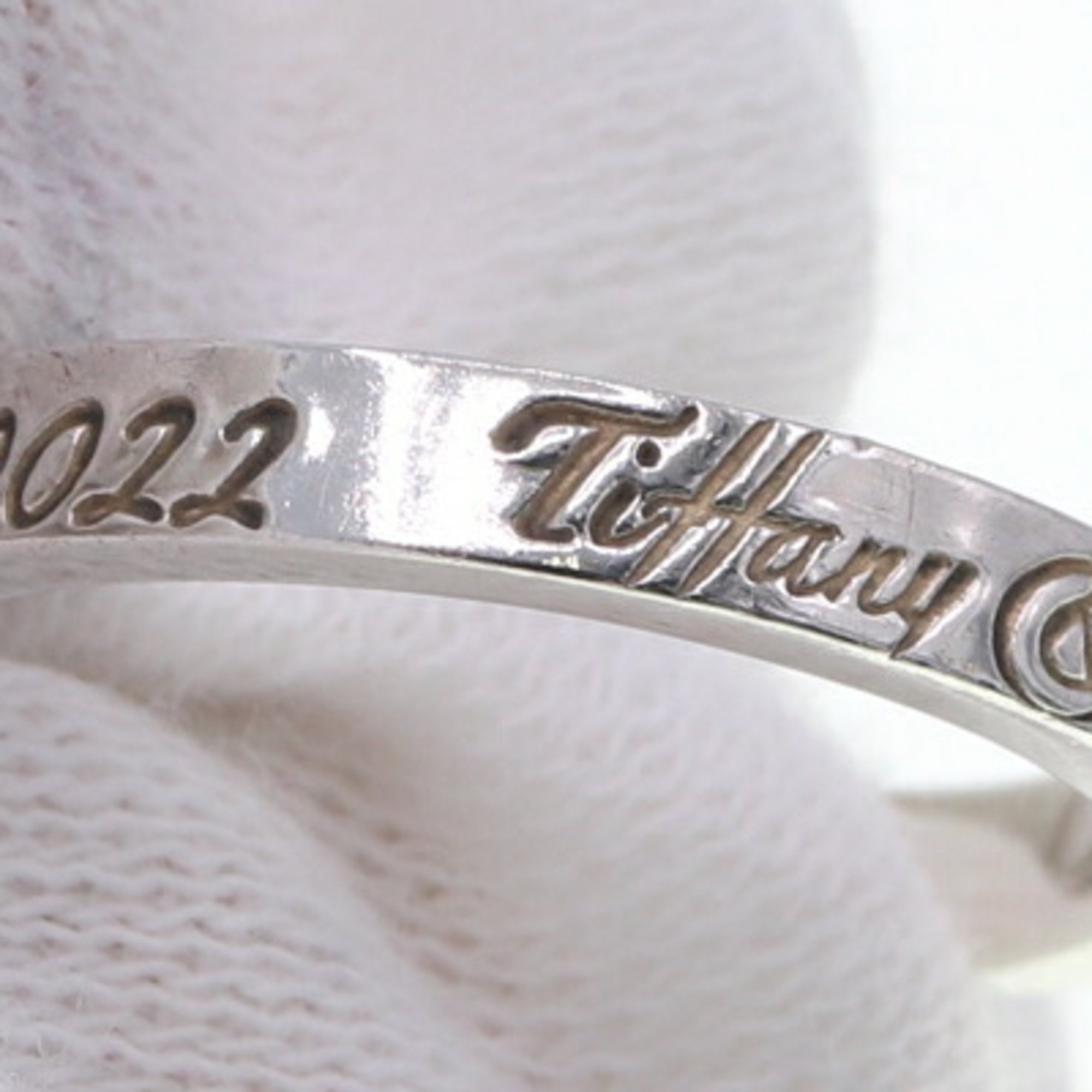 Tiffany Ring, Note Narrow, SV, Sterling Silver 925, Size 10, Women's TIFFANY & CO.