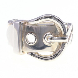 Hermes Ring Bouclesellier Sterling Silver 925 Size 13.5 Belt Motif HERMES