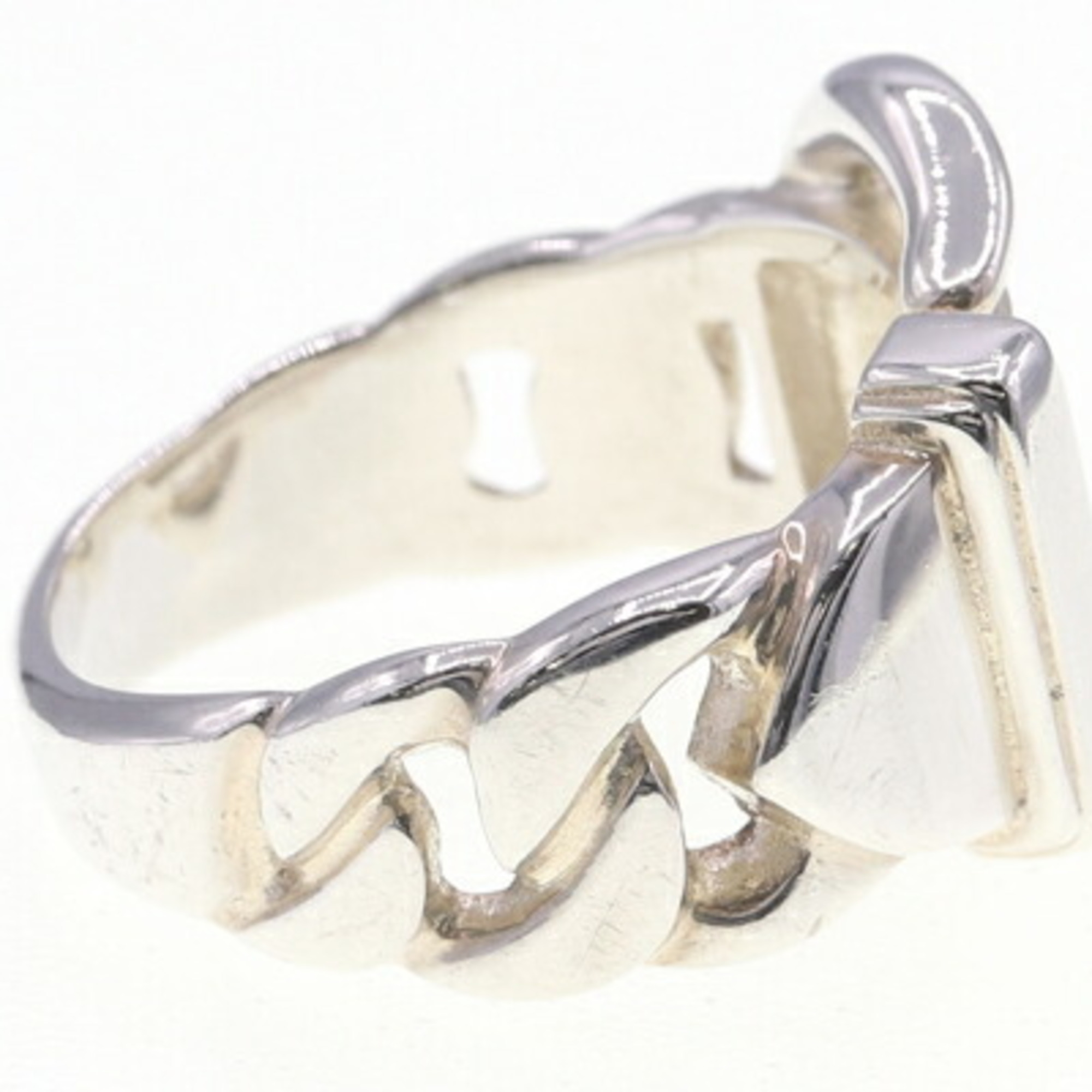 Hermes Ring Bouclesellier Sterling Silver 925 Size 13.5 Belt Motif HERMES