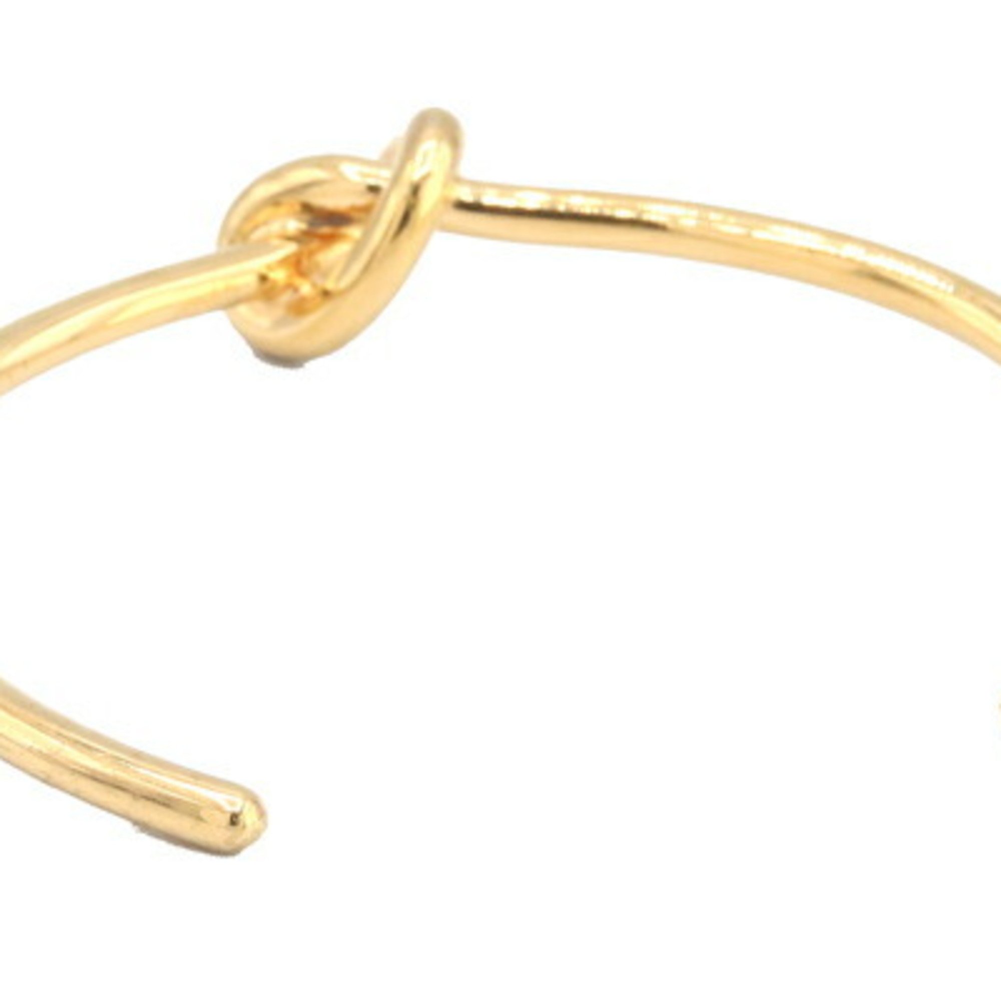 Celine Bangle Knot Extra Thin Bracelet 46P466BRA.35OR Gold Metal Women's CELINE