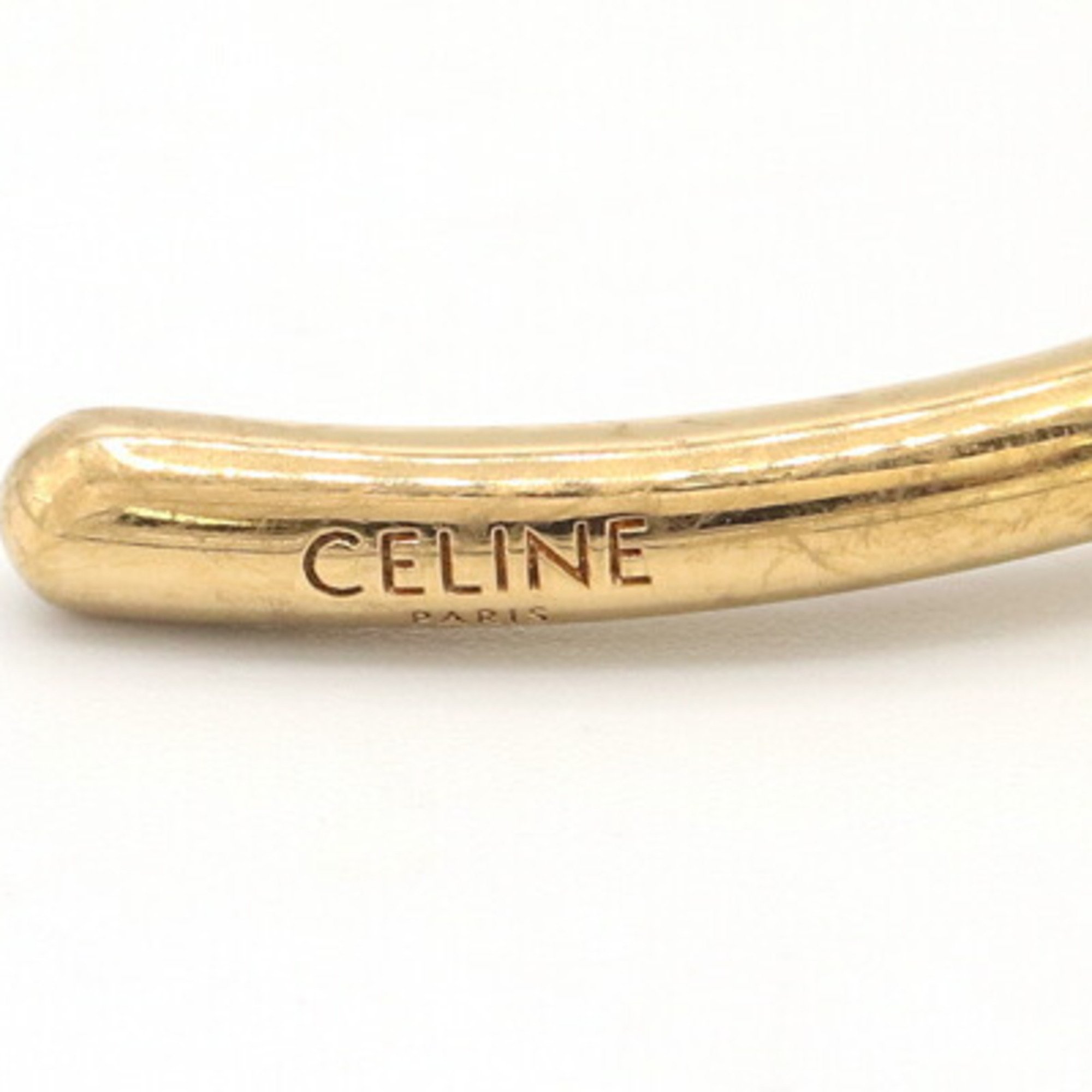 Celine Bangle Knot Extra Thin Bracelet 46P466BRA.35OR Gold Metal Women's CELINE