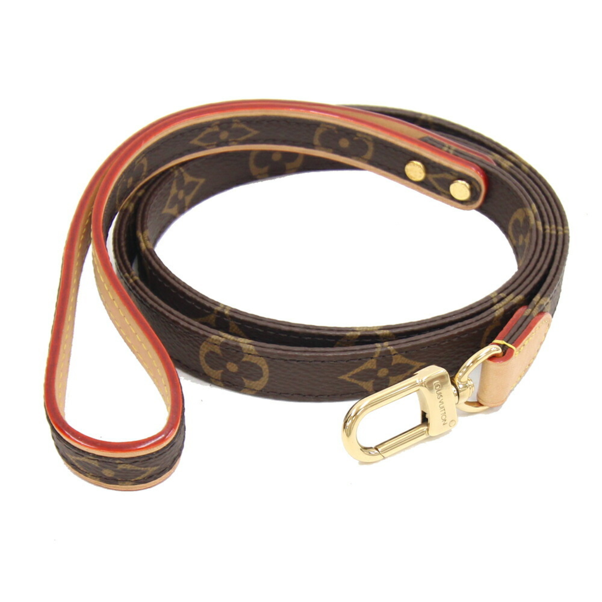 Louis Vuitton Dog Lead Monogram Leash M80338 Walking Pet LOUIS VUITTON