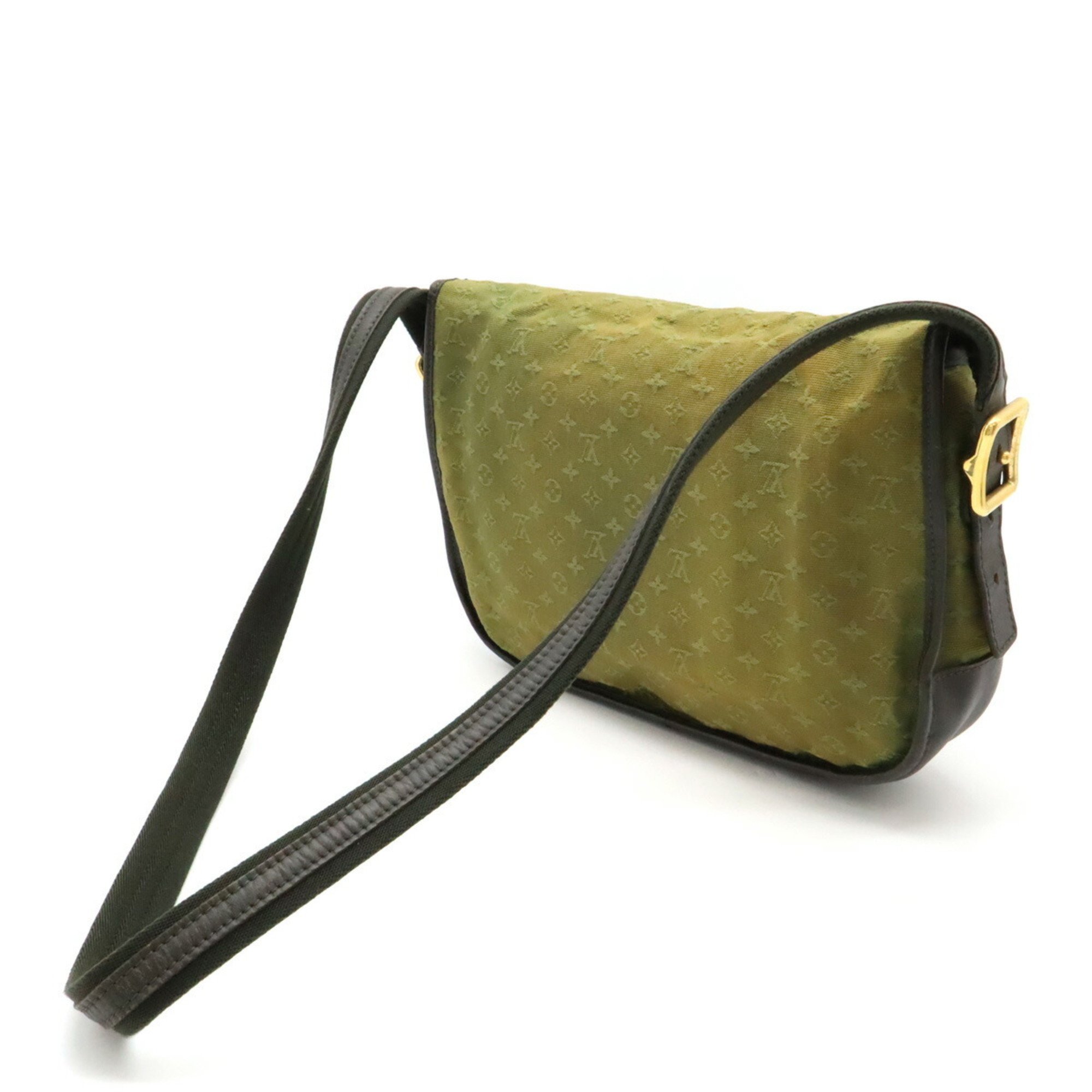 LOUIS VUITTON Louis Vuitton Monogram Shoulder Bag Belanger Canvas Leather TST Khaki Green M92673