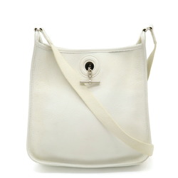 HERMES Hermes Vespa PM Shoulder Bag Leather White □C Stamp