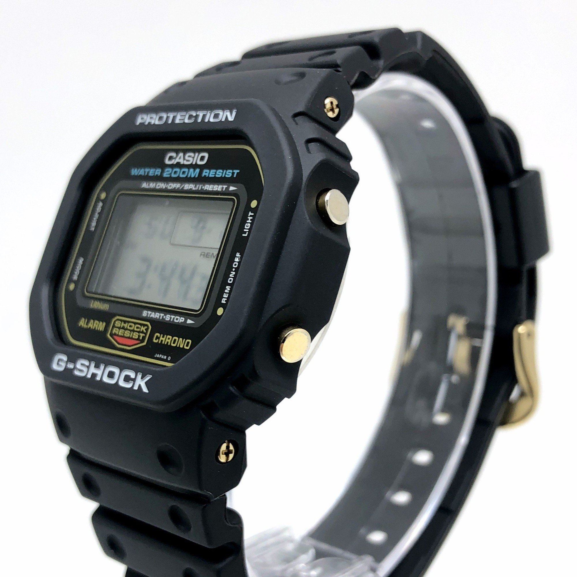 G-SHOCK CASIO Watch DW-5600C-9V M901 Officially restored product Overseas 200M Speed model Gold Ver. Green miniature bulb Released June 1987 SPEED Mikunigaoka store ITSLMP88I6F0