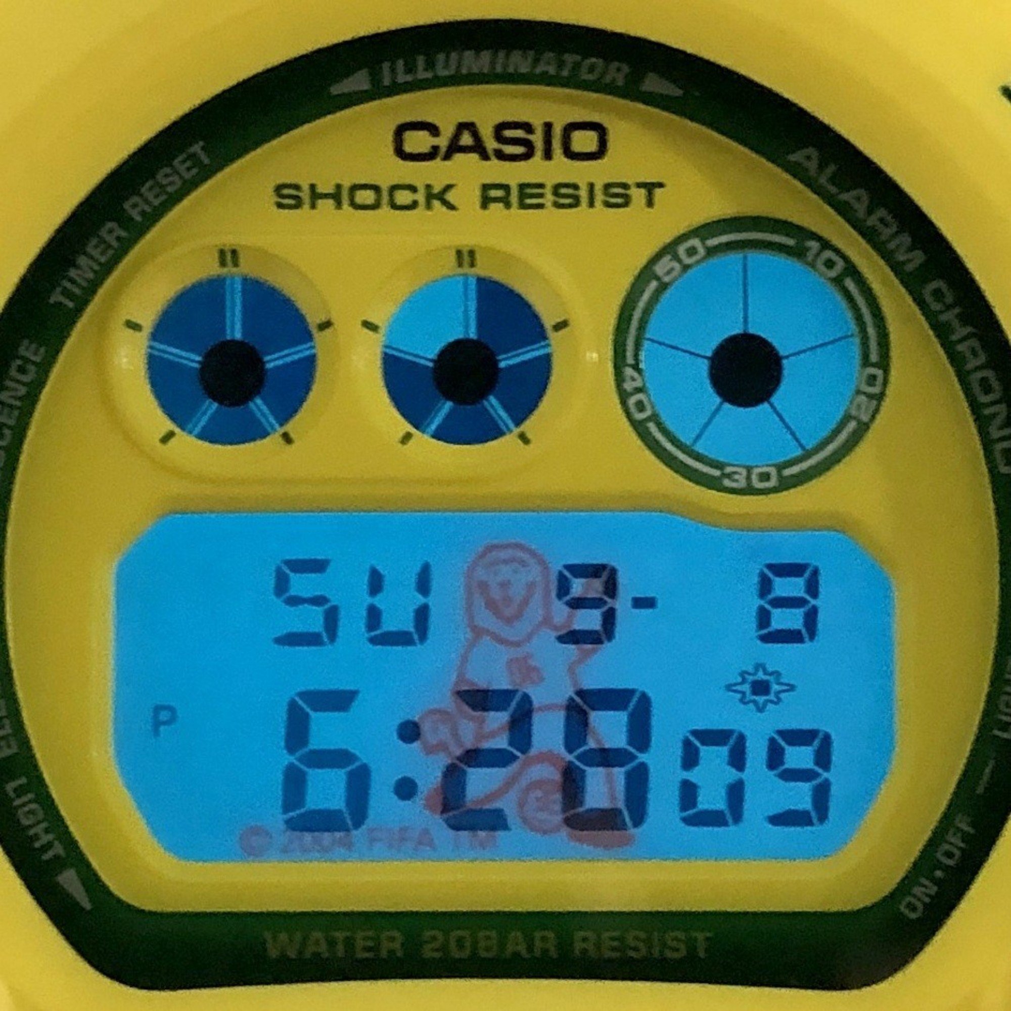 G-SHOCK CASIO Watch DW-6900WCJ-9 FIFA World Cup 2006 Germany Official Licensed Goleo EL Yellow x Green Released August 2005 Mikunigaoka Store IT08AOXH0GKO