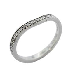 Cartier Ring Ballerina Half Eternity Diamond Pt950 Platinum Ladies