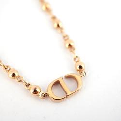 Christian Dior Necklace CD GP Plated Rose Gold Women's