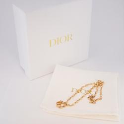 Christian Dior Necklace CD GP Plated Rose Gold Women's