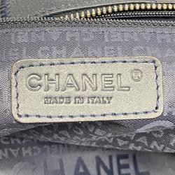 Chanel Shoulder Bag Caviar Skin Navy Women's