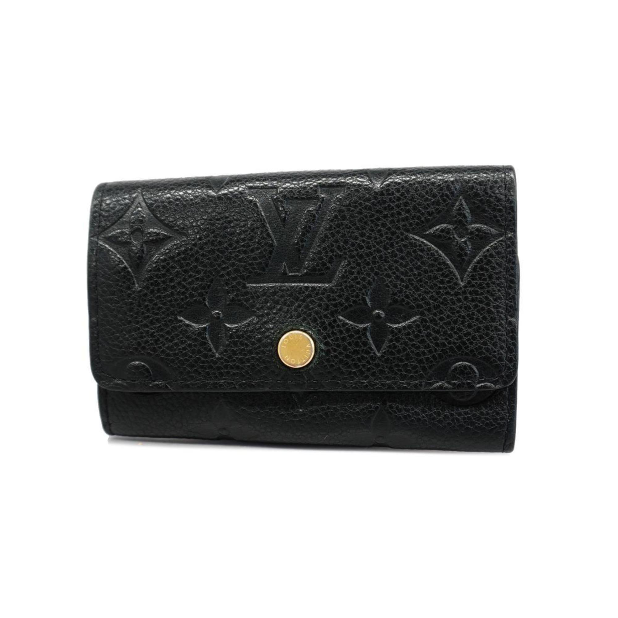 Louis Vuitton Key Case Monogram Empreinte Multicle 6 M64421 Noir Ladies