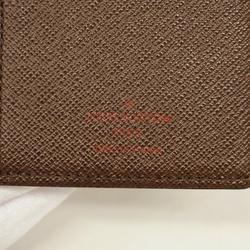 Louis Vuitton Long Wallet Damier Portefeuille Brazza N60017 Ebene Men's