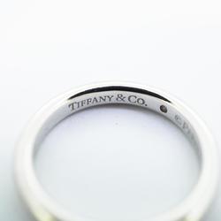 Tiffany Ring Classic Band 1PD Diamond Pt950 Platinum Women's