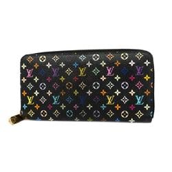 Louis Vuitton Long Wallet Monogram Multicolor Zippy M60275 Violet Men's Women's