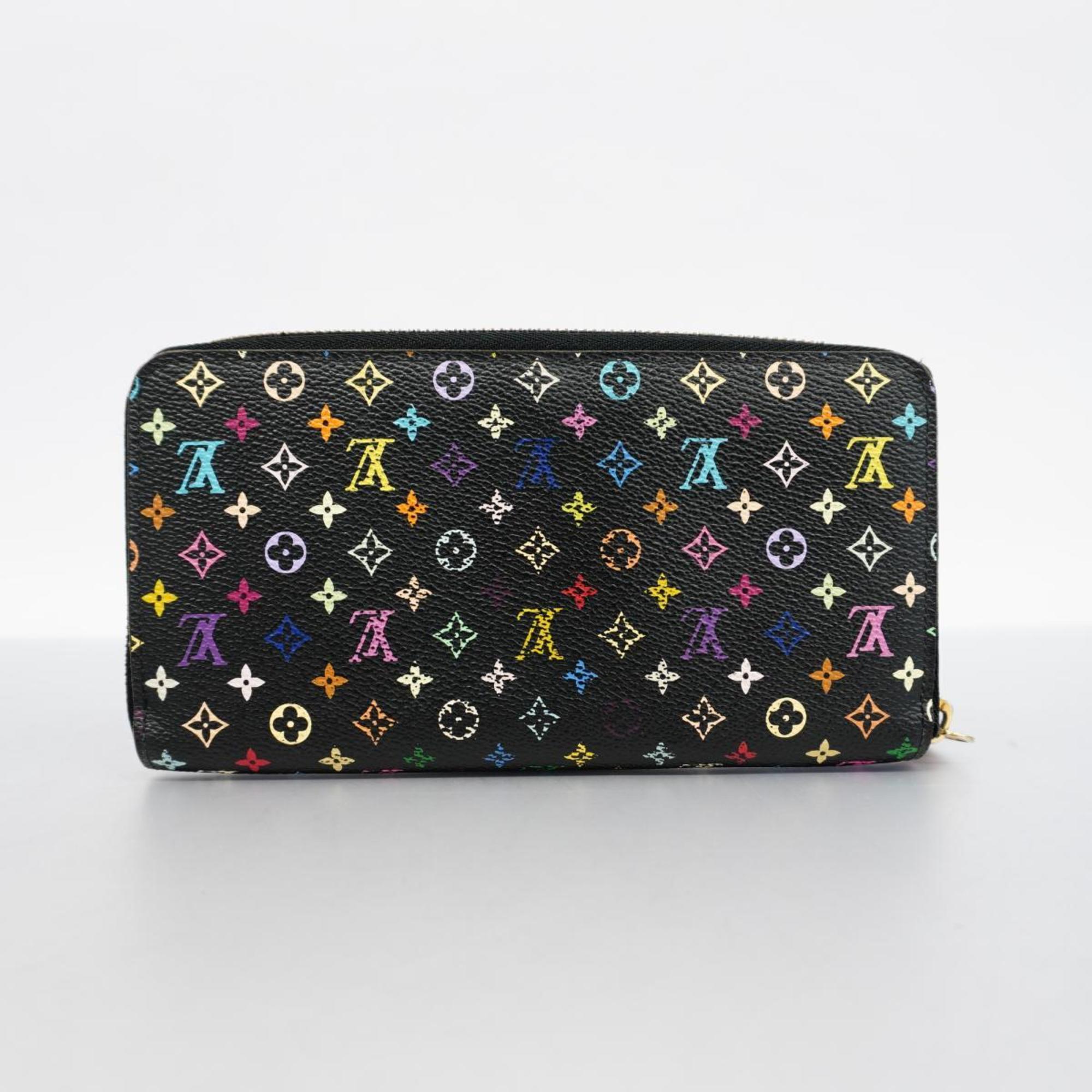 Louis Vuitton Long Wallet Monogram Multicolor Zippy M60275 Violet Men's Women's