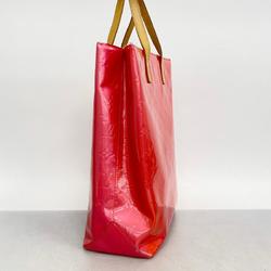 Louis Vuitton Tote Bag Vernis Reed MM M91086 Rouge Ladies