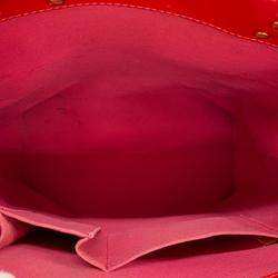 Louis Vuitton Tote Bag Vernis Reed MM M91086 Rouge Ladies