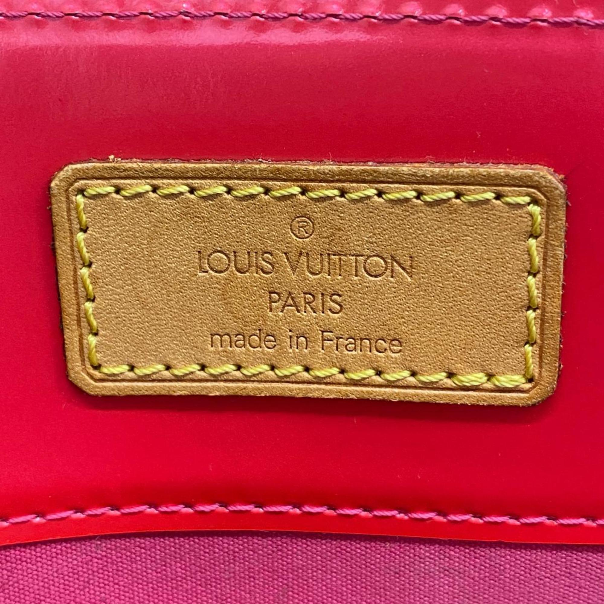 Louis Vuitton Tote Bag Vernis Reed MM M91086 Rouge Ladies