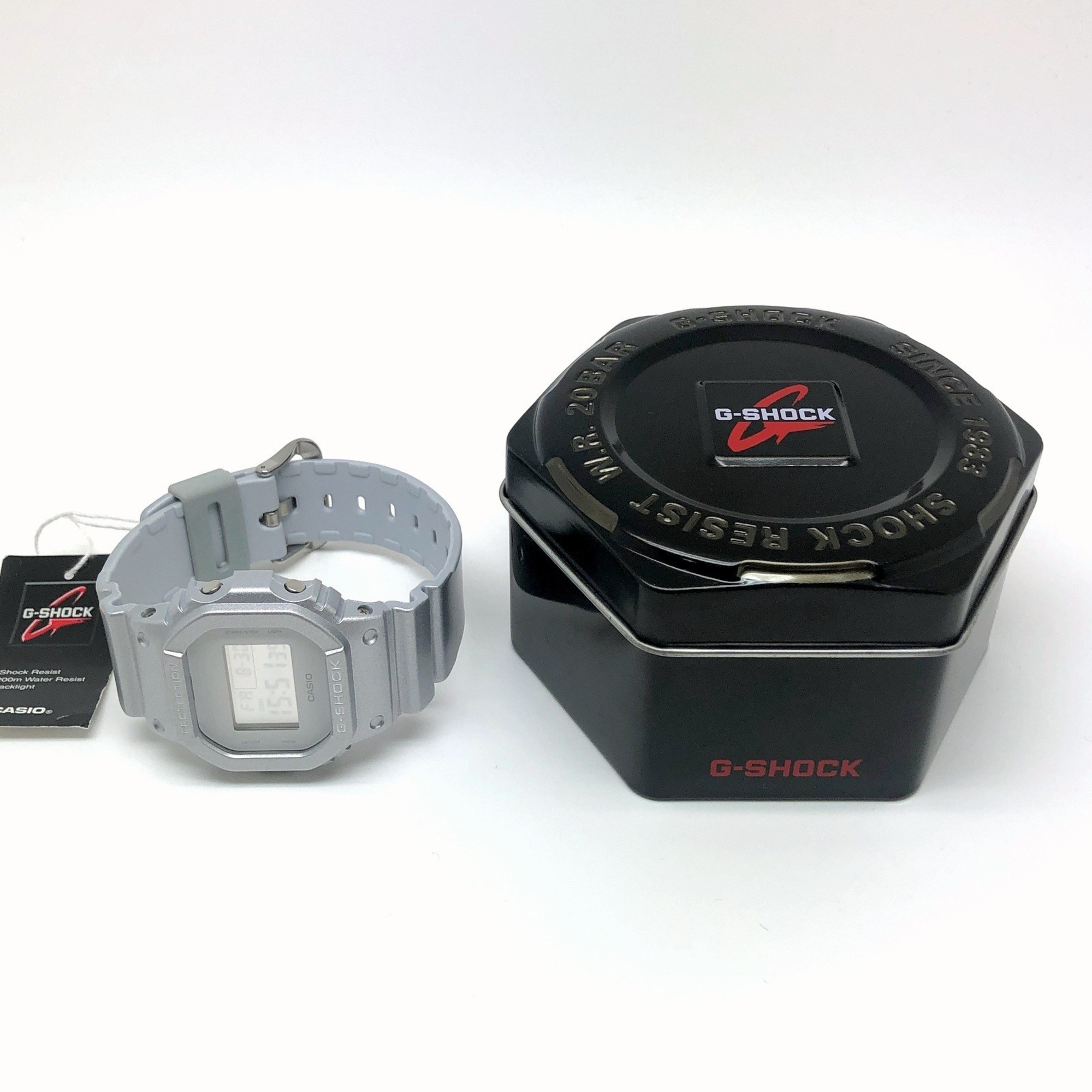 G-SHOCK CASIO Watch DW-5600SG-7 Mat Metallis Series Metallic paint Silver x White Released in May 2013 Mikunigaoka Store ITPXCM270TT0