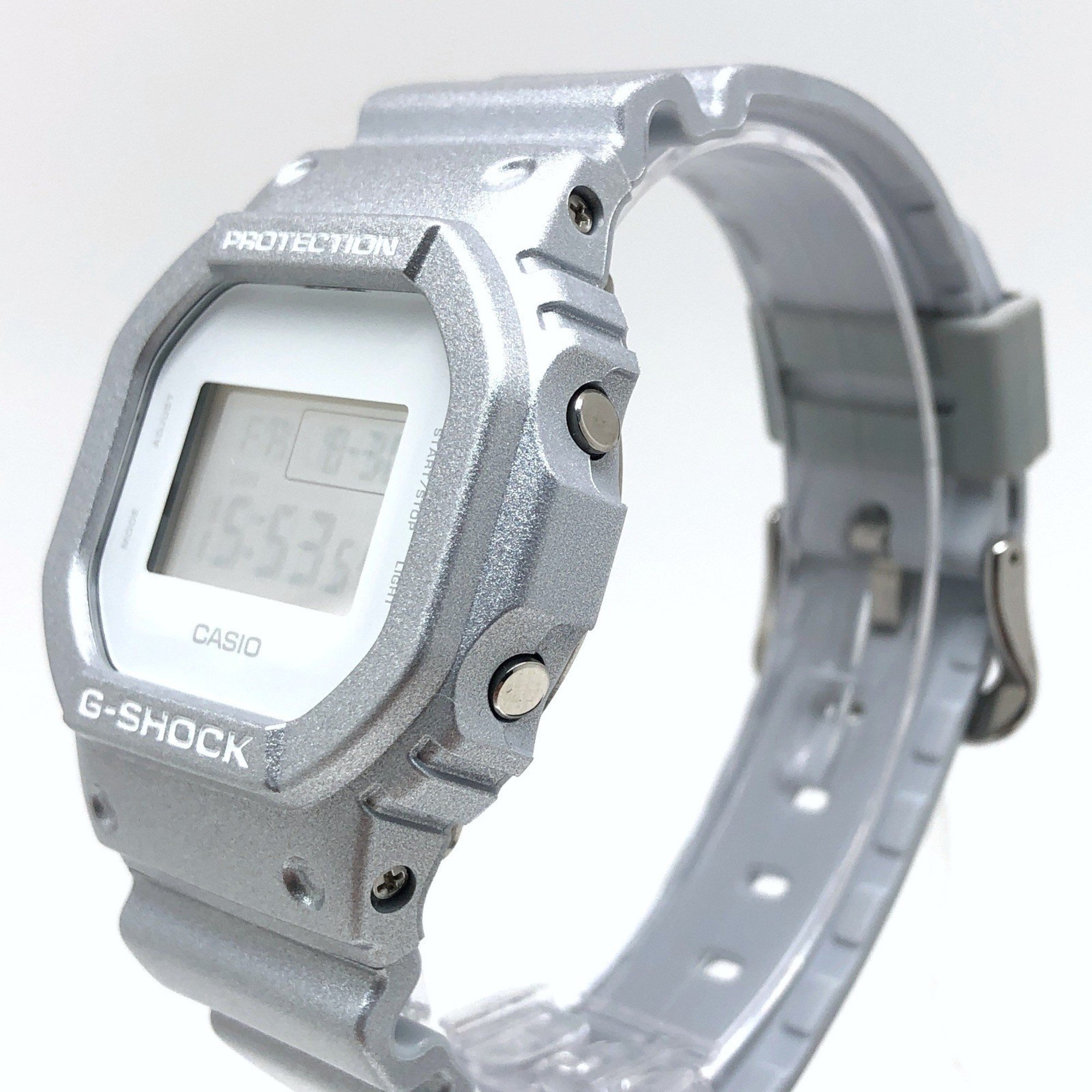 G-SHOCK CASIO Watch DW-5600SG-7 Mat Metallis Series Metallic paint Silver x White Released in May 2013 Mikunigaoka Store ITPXCM270TT0