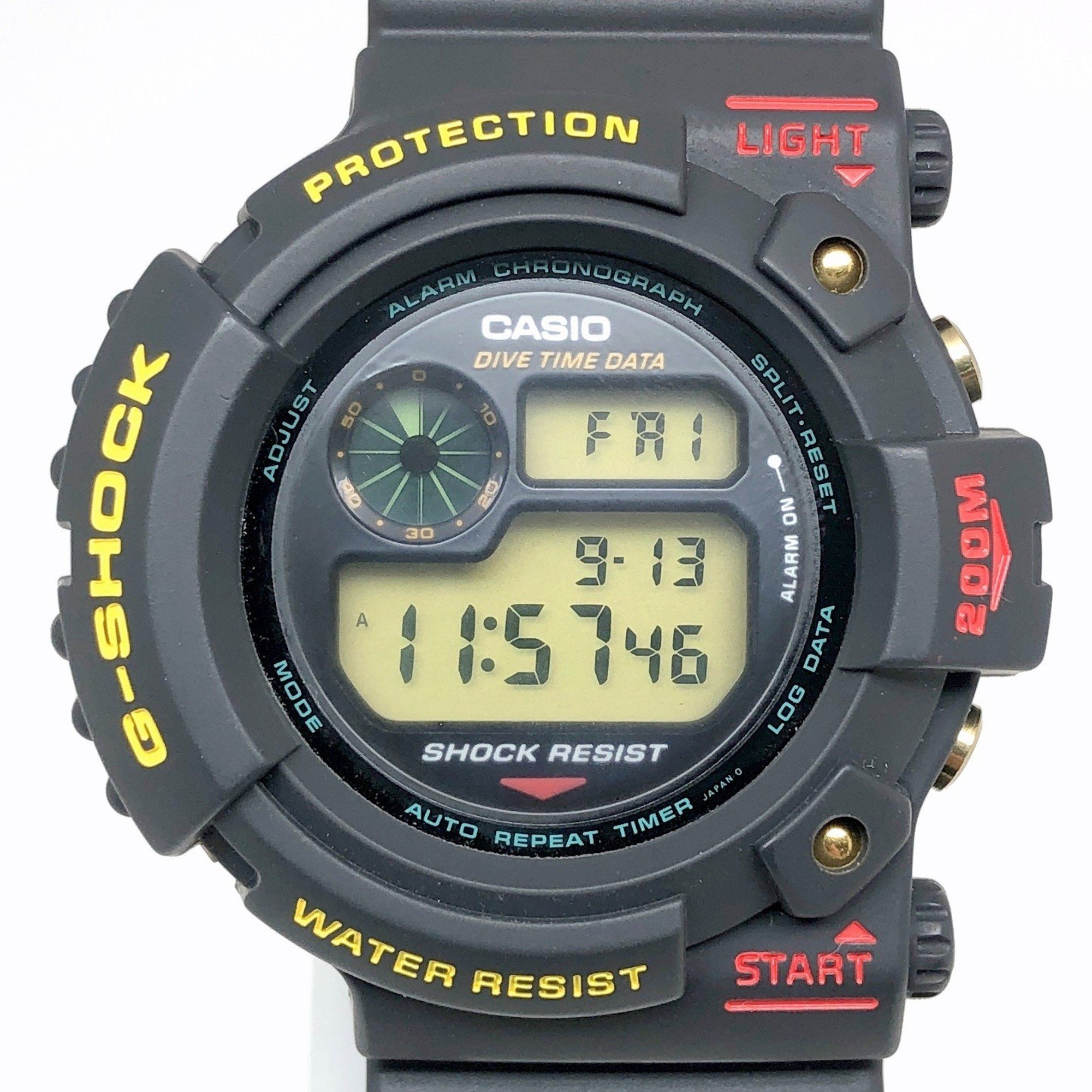 G-SHOCK CASIO Watch DW-6300-1B FROGMAN First generation Frogman Early Frog Dark Gray Green Bean Bulb Released August 1993 Mikunigaoka Store ITUI3QBYFH64