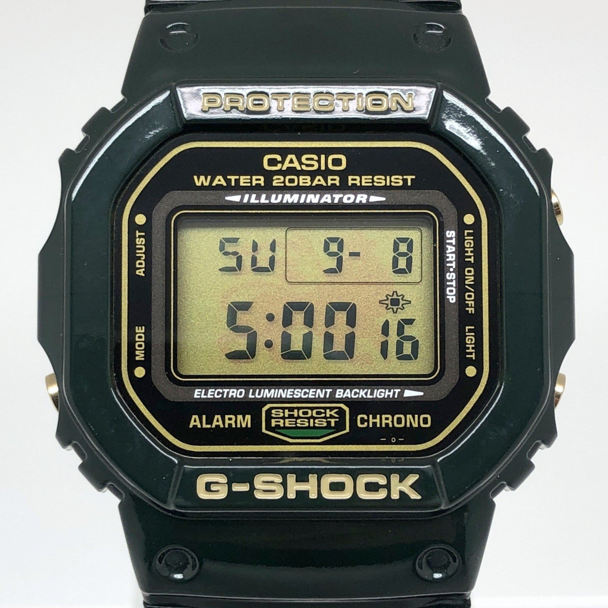 G-SHOCK CASIO Watch DW-5600R-3 Rastafarian Reggae Jamaica Color Rasta Lion EL Green Released March 2008 Mikunigaoka Store IT69UTCX03AG