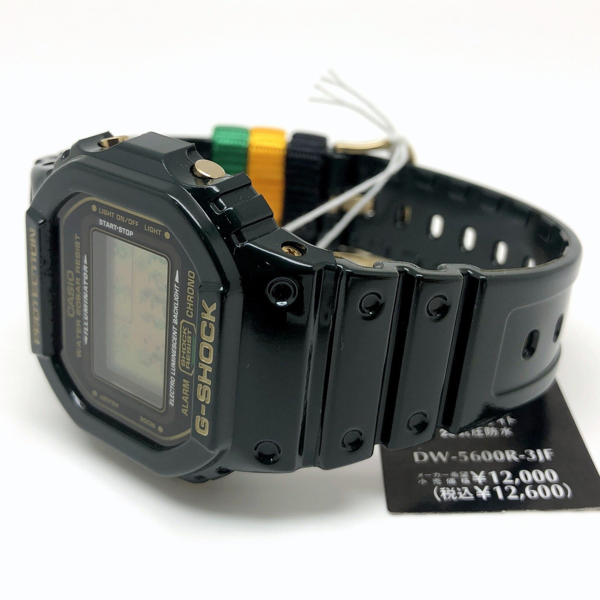 G-SHOCK CASIO Watch DW-5600R-3 Rastafarian Reggae Jamaica Color Rasta Lion EL Green Released March 2008 Mikunigaoka Store IT69UTCX03AG