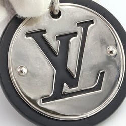 Louis Vuitton Keychain LV Circle M67362 Silver Black Metal Leather Key Ring Bag Men's LOUIS VUITTON