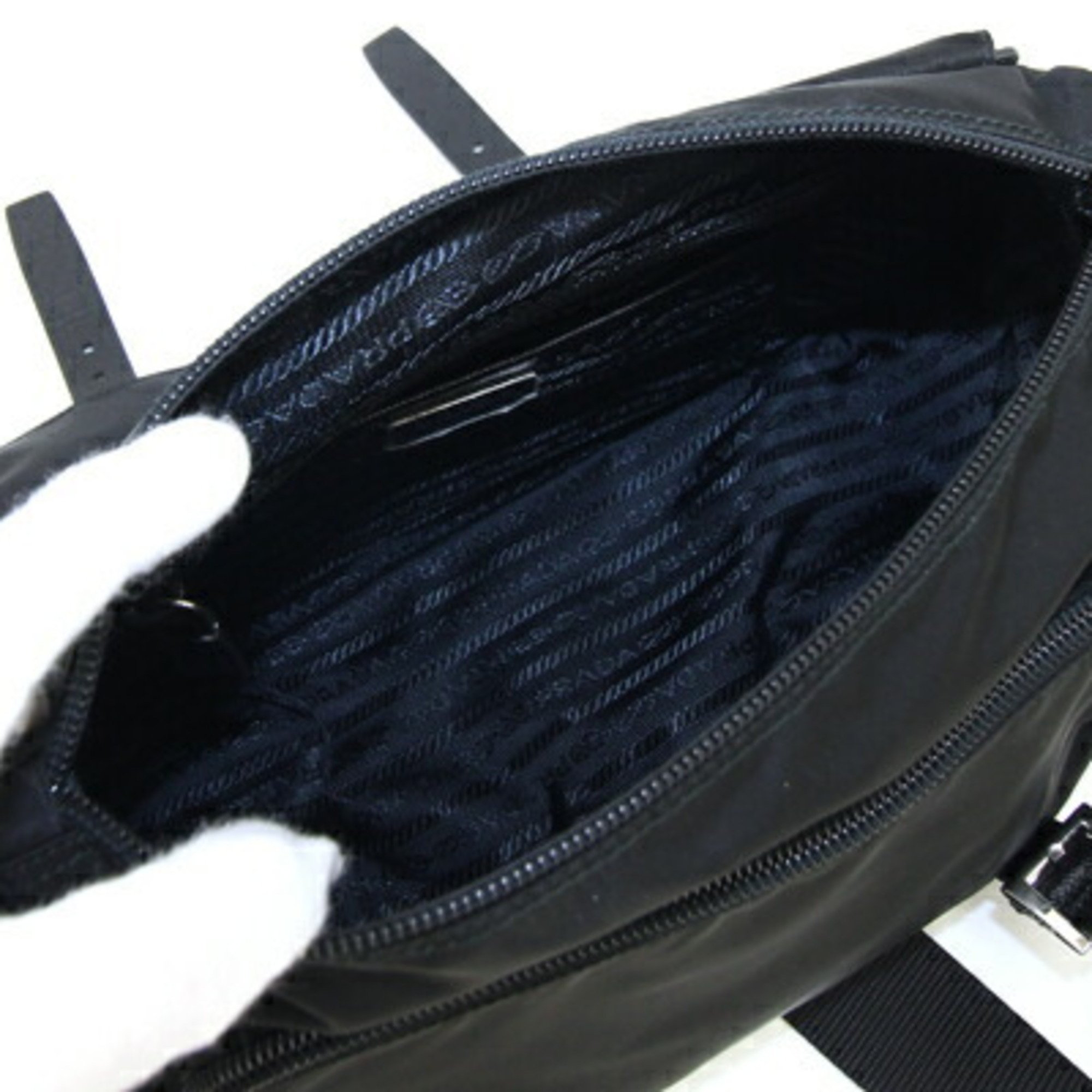 Prada Shoulder Bag 1BD953 Black Nylon Women's PRADA