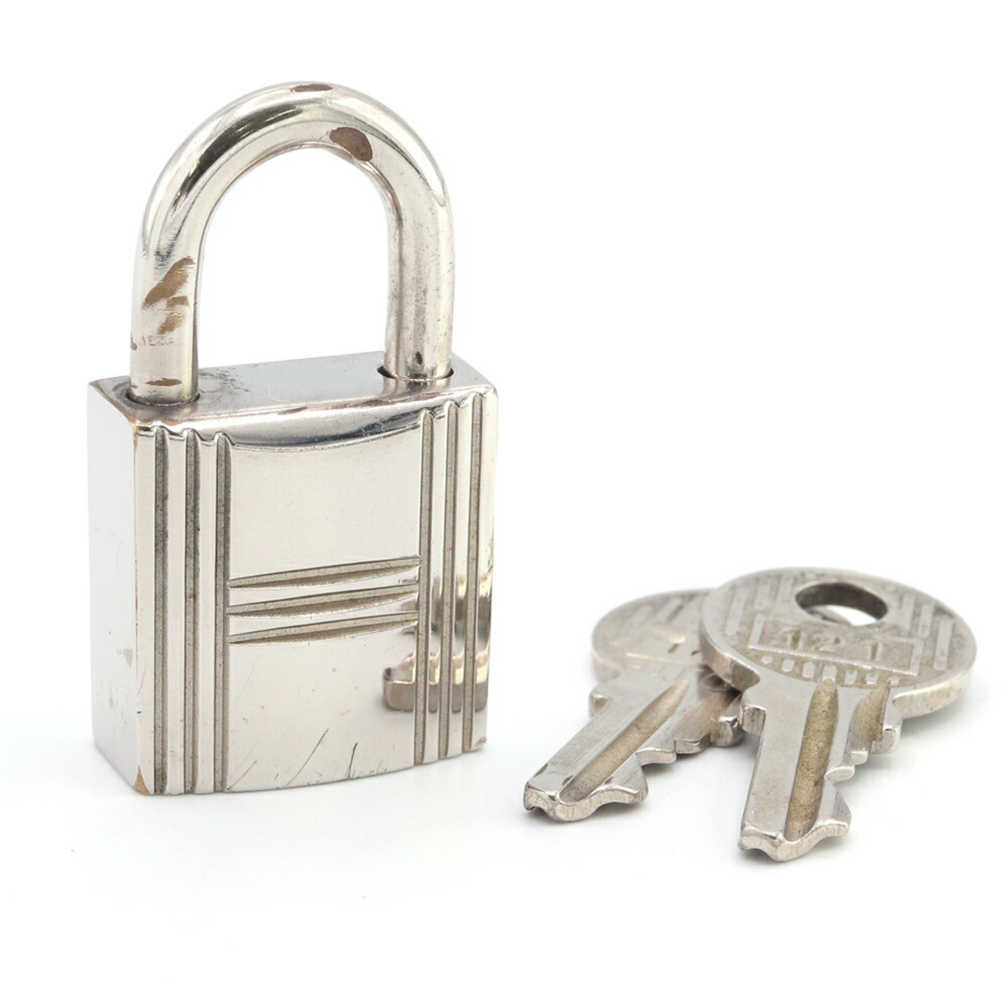 Hermes Padlock Silver Metal for Men and Women HERMES