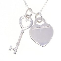 Tiffany Necklace Return to Heart Tag Key Pendant SV Sterling Silver 925 Choker Women's TIFFANY & CO