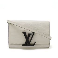 LOUIS VUITTON Epi Pochette Louise PM Shoulder Bag Clutch Leather White Black M41274