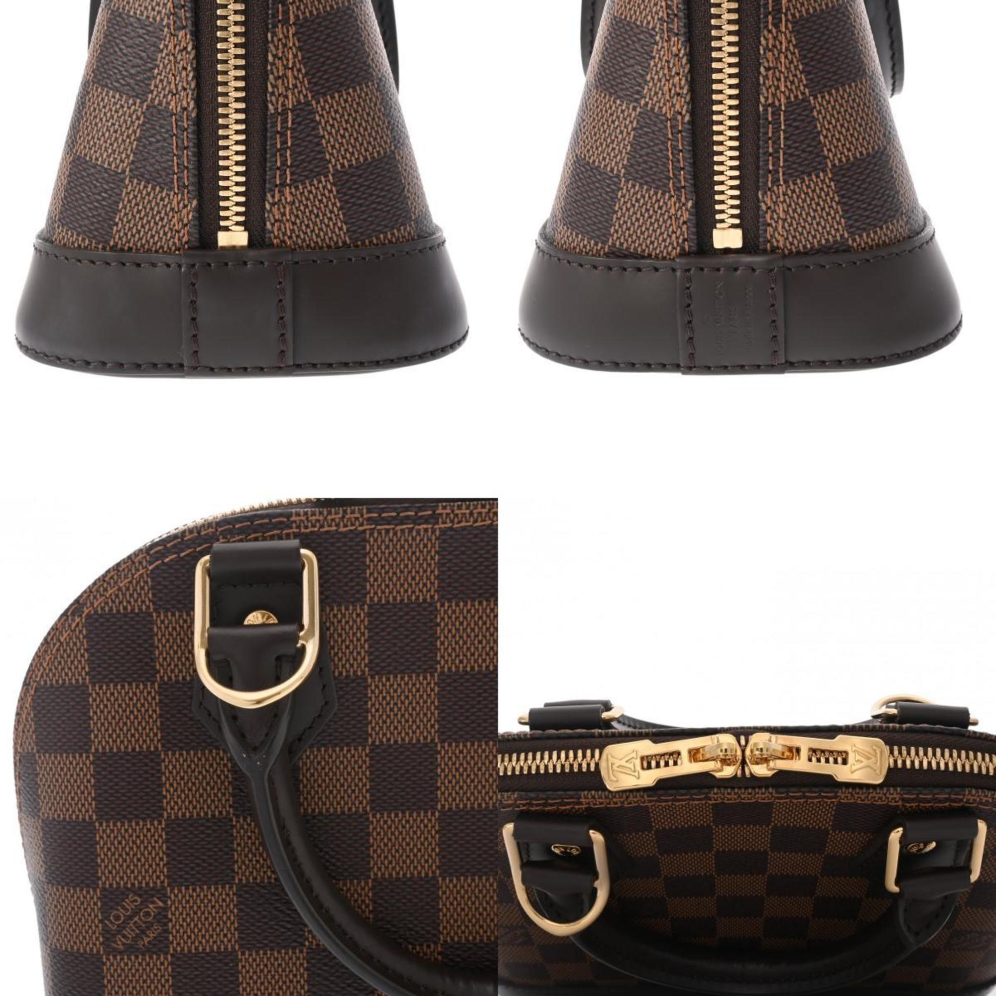 LOUIS VUITTON Damier Alma BB Brown N41221 Women's Canvas Handbag