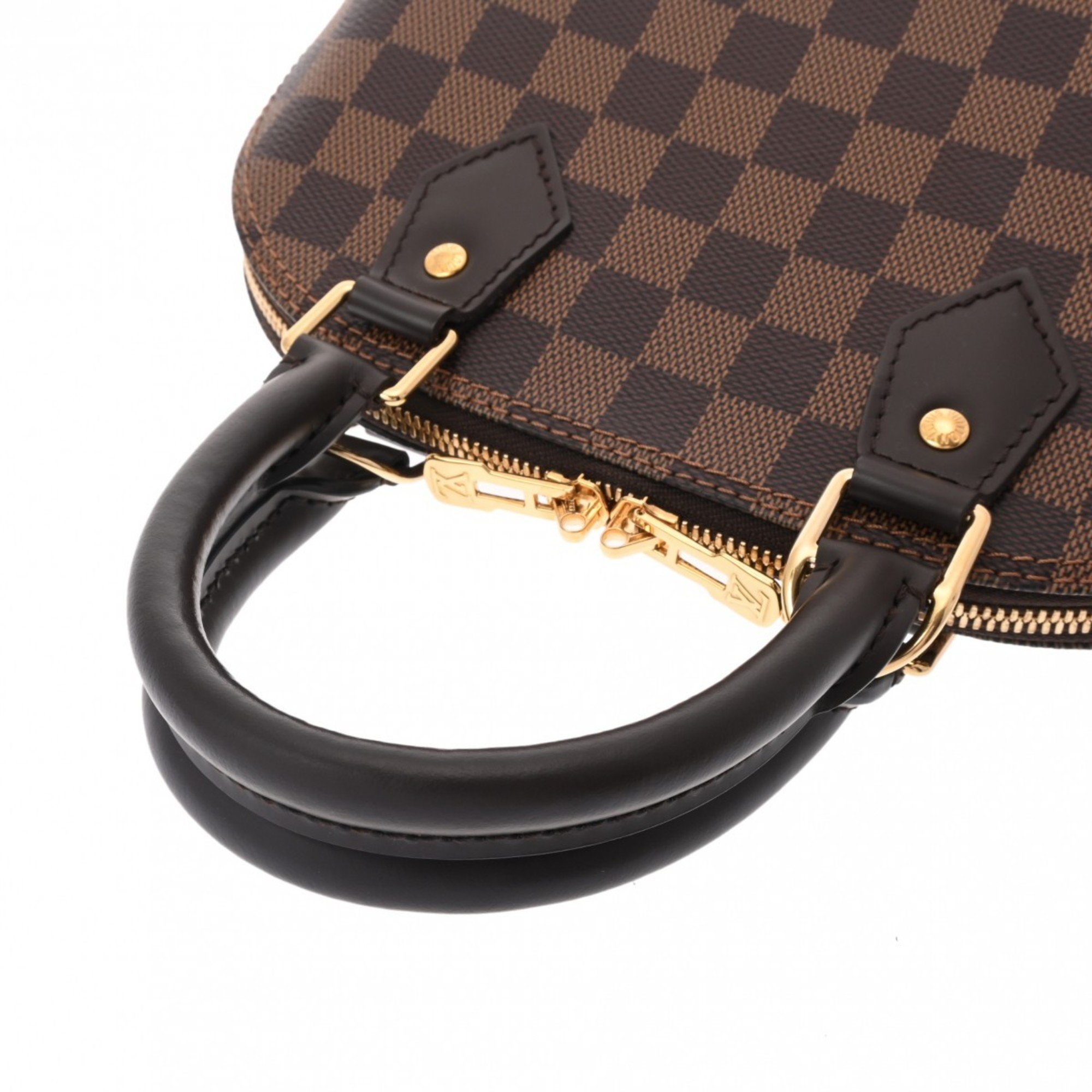 LOUIS VUITTON Damier Alma BB Brown N41221 Women's Canvas Handbag