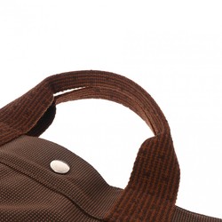 HERMES Hermes Air Line MM Brown Unisex Canvas Tote Bag