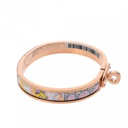 HERMES Click Kelly Faubourg City Confetti Pink Gold/Multicolor Women's Gold GP/Enamel Bracelet