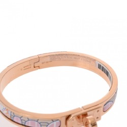 HERMES Click Kelly Faubourg City Confetti Pink Gold/Multicolor Women's Gold GP/Enamel Bracelet