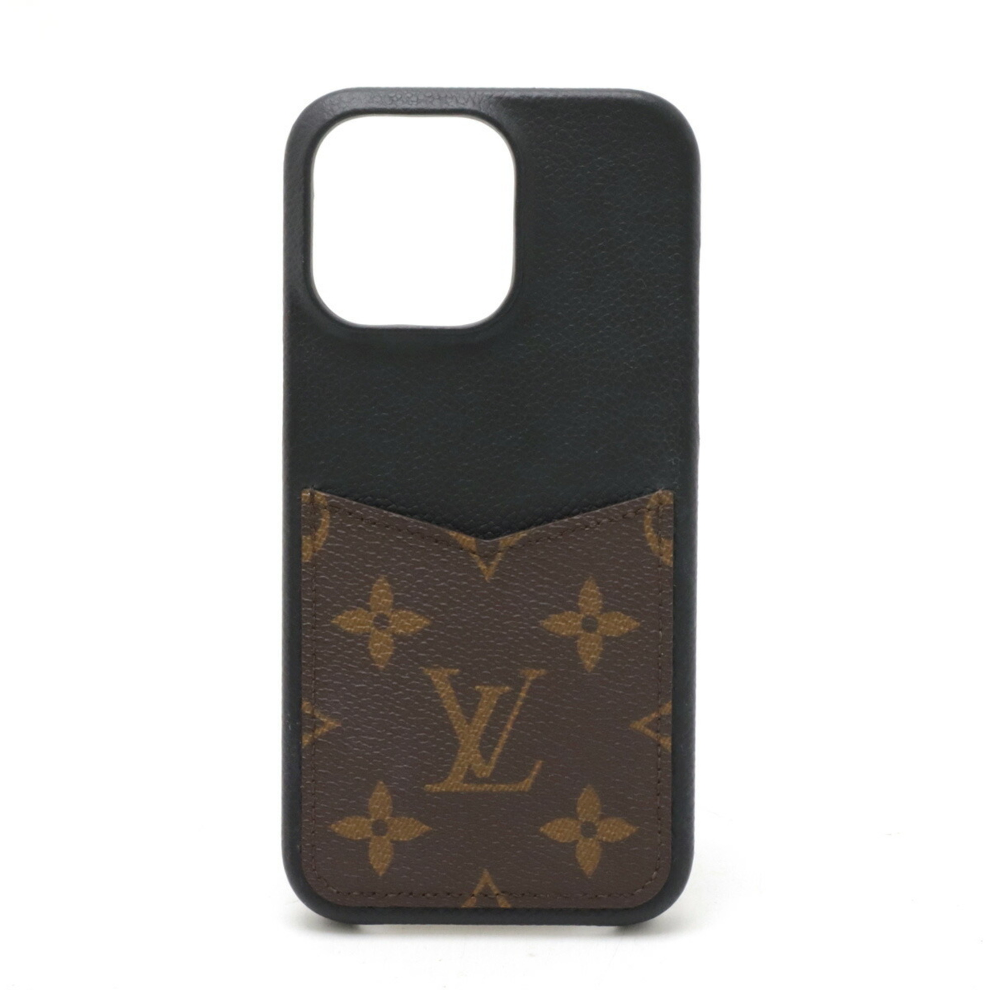 LOUIS VUITTON Louis Vuitton Monogram iPhone Bumper 15 PRO MAX Smartphone Cover Case Mobile Phone Noir Black M82888