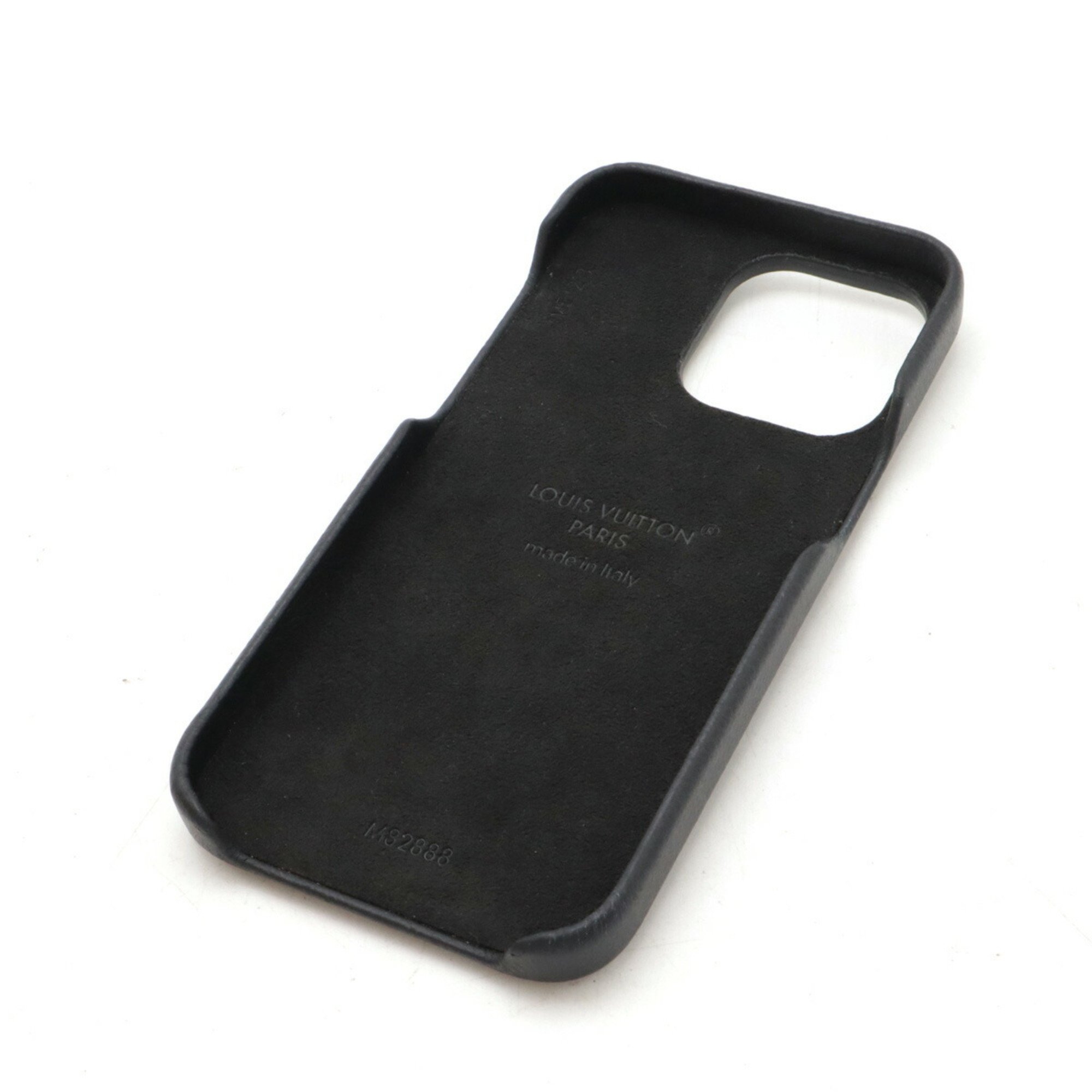 LOUIS VUITTON Louis Vuitton Monogram iPhone Bumper 15 PRO MAX Smartphone Cover Case Mobile Phone Noir Black M82888